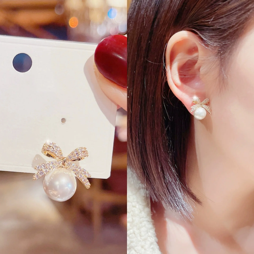 Pearl Knot Earrings