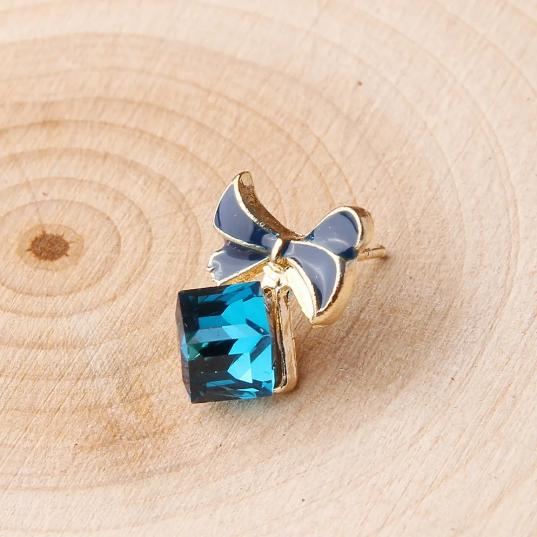 Sapphire Bow Studs