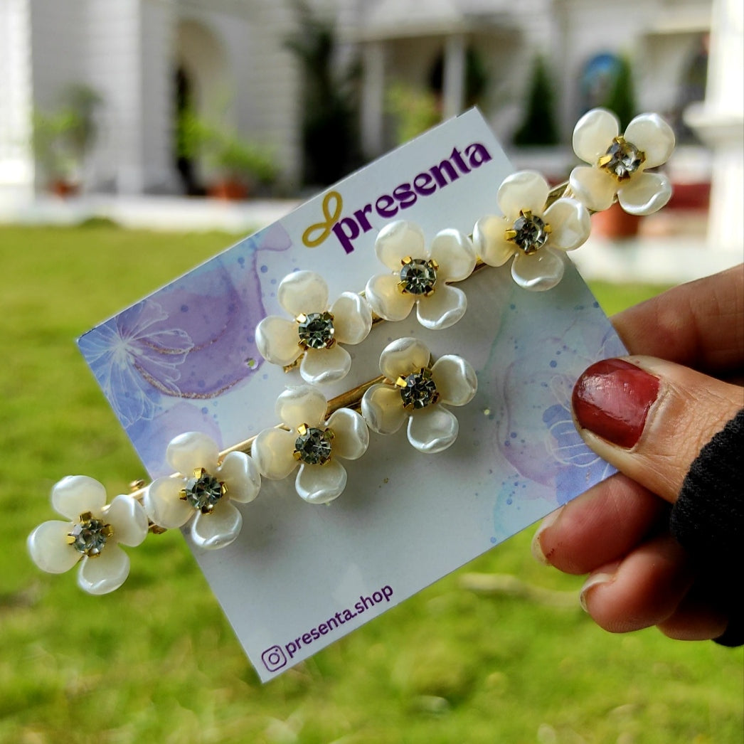 Lush Petal Hair Clips