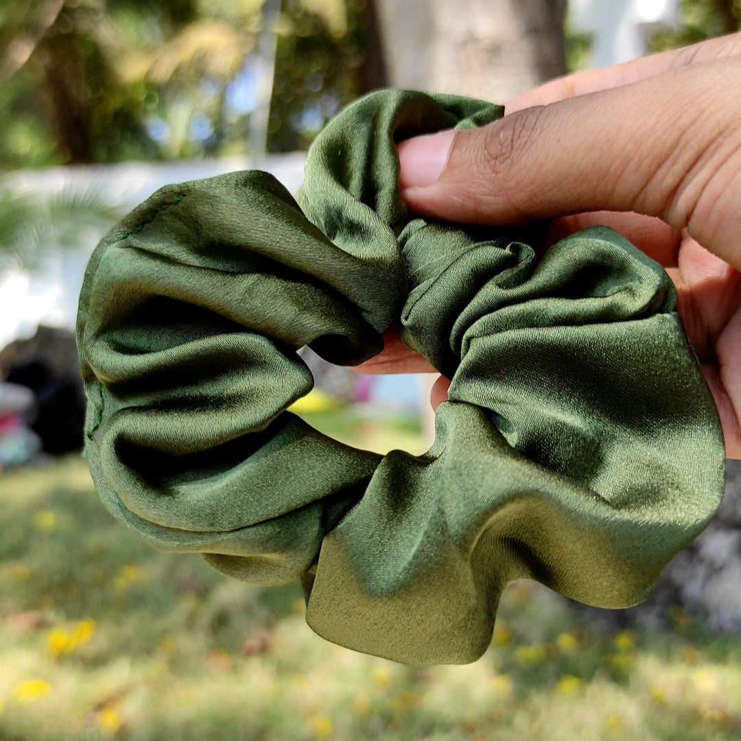 Chunky Satin Scrunchies