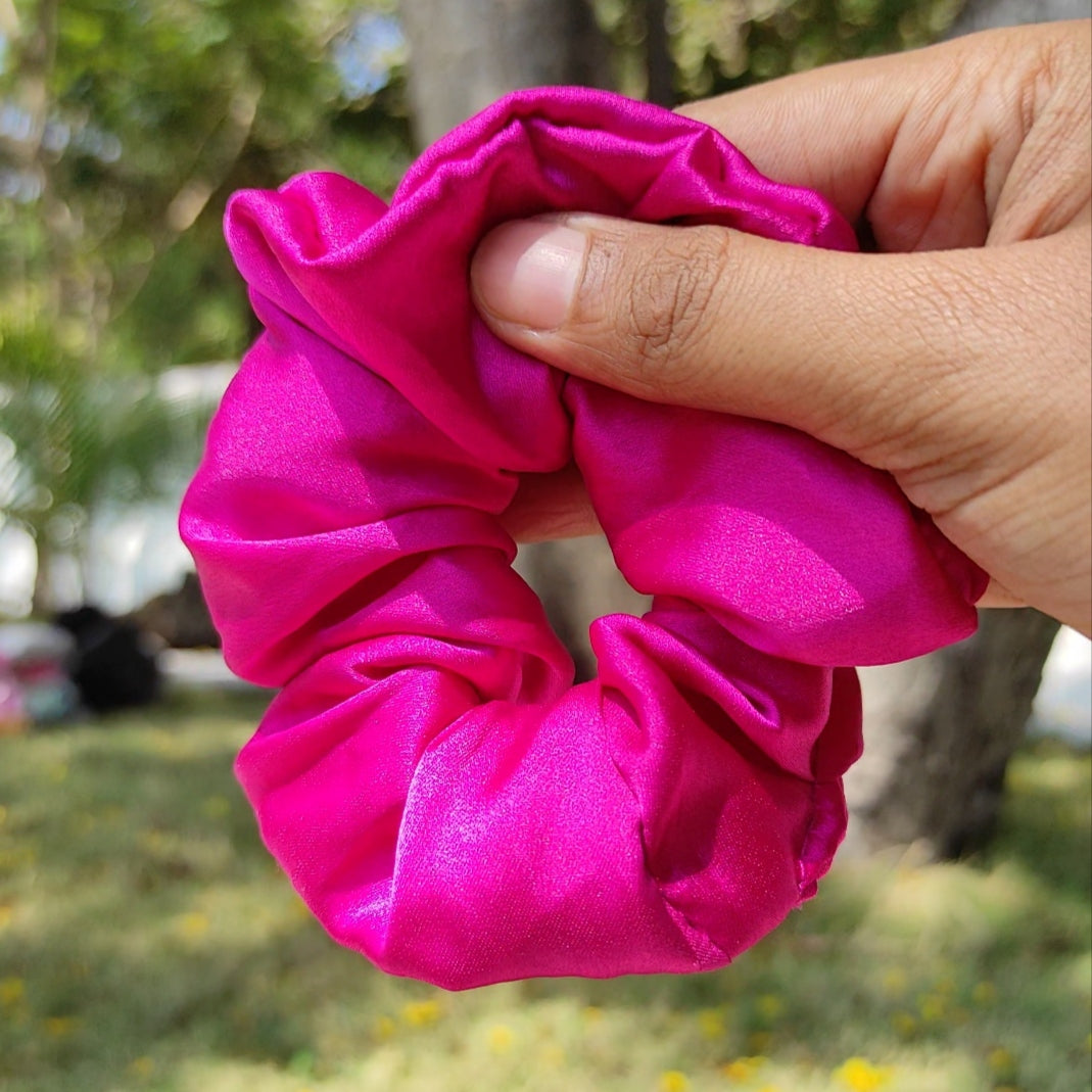 Chunky Satin Scrunchies